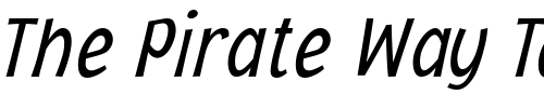 Font : Jacoby-Cond-ICG-Light-Italic Custom Text : The Pirate Way Test your own text here Click to download or to view this font on a tshirt that can be custom printed in Bali