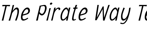 Font : Jacoby-Cond-ICG-XLight-Italic Custom Text : The Pirate Way Test your own text here Click to download or to view this font on a tshirt that can be custom printed in Bali