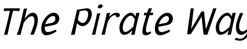 Font : Jacoby-ICG-Light-Italic Custom Text : The Pirate Way Test your own text here Click to download or to view this font on a tshirt that can be custom printed in Bali