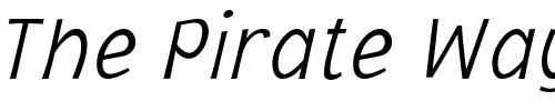 Font : Jacoby-ICG-XLightItalic Custom Text : The Pirate Way Test your own text here Click to download or to view this font on a tshirt that can be custom printed in Bali