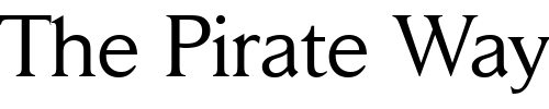 Font : JaegerDailyNews Custom Text : The Pirate Way Test your own text here Click to download or to view this font on a tshirt that can be custom printed in Bali