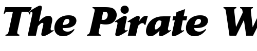 Font : JaegerDailyNews-ExtraBold-Italic Custom Text : The Pirate Way Test your own text here Click to download or to view this font on a tshirt that can be custom printed in Bali