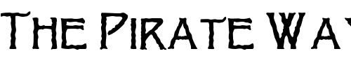 Font : Jagged-Light Custom Text : The Pirate Way Test your own text here Click to download or to view this font on a tshirt that can be custom printed in Bali