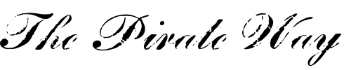 Font : James-II-WF Custom Text : The Pirate Way Test your own text here Click to download or to view this font on a tshirt that can be custom printed in Bali