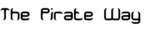 Font : Jeopardize-BRK Custom Text : The Pirate Way Test your own text here Click to download or to view this font on a tshirt that can be custom printed in Bali