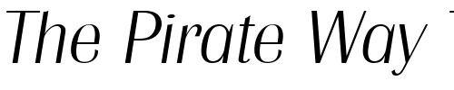 Font : JesseBecker-ExtraLight-Italic Custom Text : The Pirate Way Test your own text here Click to download or to view this font on a tshirt that can be custom printed in Bali