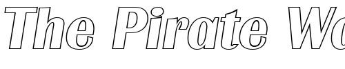 Font : JesseBeckerOutline-BoldItalic Custom Text : The Pirate Way Test your own text here Click to download or to view this font on a tshirt that can be custom printed in Bali
