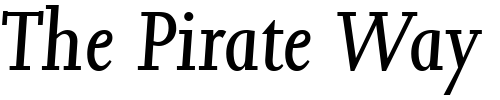 Font : Jessica-Serial-RegularItalic-DB Custom Text : The Pirate Way Test your own text here Click to download or to view this font on a tshirt that can be custom printed in Bali