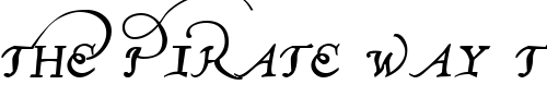 Font : John-Speed-Demo Custom Text : The Pirate Way Test your own text here Click to download or to view this font on a tshirt that can be custom printed in Bali