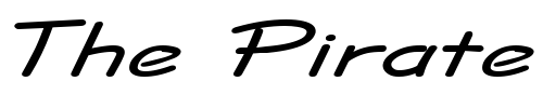 Font : Jolt-Extended-BoldItalic Custom Text : The Pirate Way Test your own text here Click to download or to view this font on a tshirt that can be custom printed in Bali