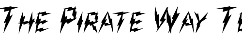 Font : Jolt-Regular Custom Text : The Pirate Way Test your own text here Click to download or to view this font on a tshirt that can be custom printed in Bali