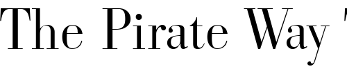 Font : JosephBeckerLight Custom Text : The Pirate Way Test your own text here Click to download or to view this font on a tshirt that can be custom printed in Bali