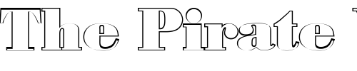 Font : JosephBeckerOutline-Black Custom Text : The Pirate Way Test your own text here Click to download or to view this font on a tshirt that can be custom printed in Bali