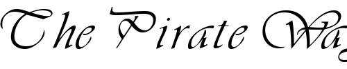 Font : JosephineScriptSSK Custom Text : The Pirate Way Test your own text here Click to download or to view this font on a tshirt that can be custom printed in Bali