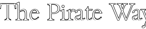 Font : JoshuaBeckerOutline-ExtraLight Custom Text : The Pirate Way Test your own text here Click to download or to view this font on a tshirt that can be custom printed in Bali