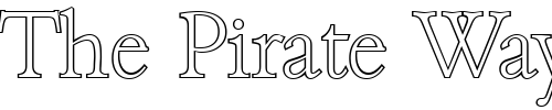 Font : JoshuaBeckerOutline-Xlight-Regular Custom Text : The Pirate Way Test your own text here Click to download or to view this font on a tshirt that can be custom printed in Bali