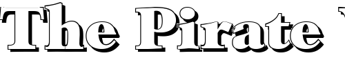 Font : JoshuaBeckerShadow-Heavy-Regular Custom Text : The Pirate Way Test your own text here Click to download or to view this font on a tshirt that can be custom printed in Bali