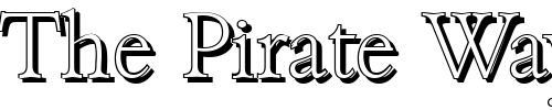 Font : JoshuaBeckerShadow-Xlight-Regular Custom Text : The Pirate Way Test your own text here Click to download or to view this font on a tshirt that can be custom printed in Bali