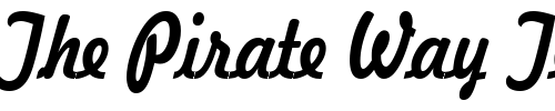 Font : Jott-43-Condensed-BoldItalic Custom Text : The Pirate Way Test your own text here Click to download or to view this font on a tshirt that can be custom printed in Bali