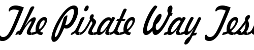 Font : Jott-44-Thin-Italic Custom Text : The Pirate Way Test your own text here Click to download or to view this font on a tshirt that can be custom printed in Bali