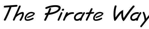 Font : JottFLF-BoldItalic Custom Text : The Pirate Way Test your own text here Click to download or to view this font on a tshirt that can be custom printed in Bali