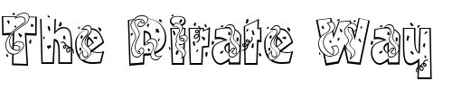 Font : Jubilee Custom Text : The Pirate Way Test your own text here Click to download or to view this font on a tshirt that can be custom printed in Bali