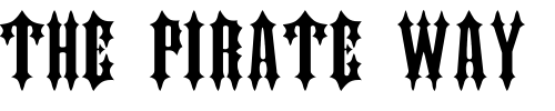 Font : JudasCaps-Wd Custom Text : The Pirate Way Test your own text here Click to download or to view this font on a tshirt that can be custom printed in Bali