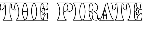 Font : Juniper-Normal-HW Custom Text : The Pirate Way Test your own text here Click to download or to view this font on a tshirt that can be custom printed in Bali