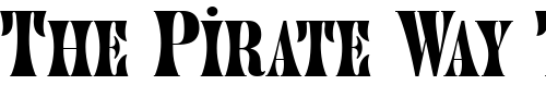 Font : Jupiter Custom Text : The Pirate Way Test your own text here Click to download or to view this font on a tshirt that can be custom printed in Bali