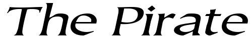 Font : JusticeSystemExtended-Italic Custom Text : The Pirate Way Test your own text here Click to download or to view this font on a tshirt that can be custom printed in Bali