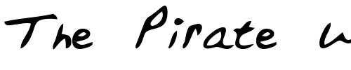 Font : JustinsHand-Regular Custom Text : The Pirate Way Test your own text here Click to download or to view this font on a tshirt that can be custom printed in Bali