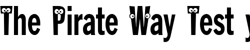 Font : KABlokHeadJam Custom Text : The Pirate Way Test your own text here Click to download or to view this font on a tshirt that can be custom printed in Bali