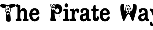 Font : KAMonster Custom Text : The Pirate Way Test your own text here Click to download or to view this font on a tshirt that can be custom printed in Bali
