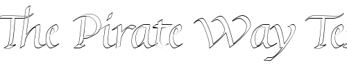 Font : KL-HKursive1-OL-DB Custom Text : The Pirate Way Test your own text here Click to download or to view this font on a tshirt that can be custom printed in Bali