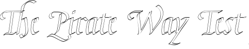 Font : KL-HKursive2-OL-DB Custom Text : The Pirate Way Test your own text here Click to download or to view this font on a tshirt that can be custom printed in Bali