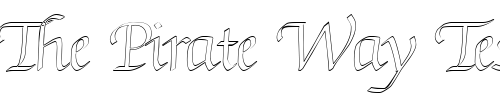 Font : KL-HKursive3-OL-DB Custom Text : The Pirate Way Test your own text here Click to download or to view this font on a tshirt that can be custom printed in Bali