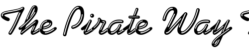 Font : KaffeehausNeon Custom Text : The Pirate Way Test your own text here Click to download or to view this font on a tshirt that can be custom printed in Bali