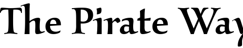 Font : KallosMdITC-TT-Medium Custom Text : The Pirate Way Test your own text here Click to download or to view this font on a tshirt that can be custom printed in Bali