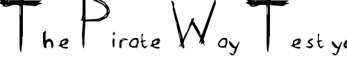 Font : Karen_erc_2006 Custom Text : The Pirate Way Test your own text here Click to download or to view this font on a tshirt that can be custom printed in Bali