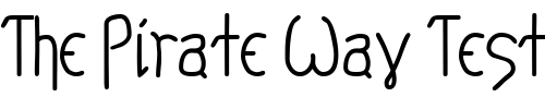 Font : Kelp-Ban Custom Text : The Pirate Way Test your own text here Click to download or to view this font on a tshirt that can be custom printed in Bali
