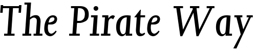 Font : KelterSSK-Italic Custom Text : The Pirate Way Test your own text here Click to download or to view this font on a tshirt that can be custom printed in Bali