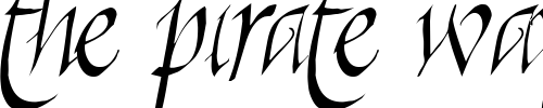 Font : Killigraphy Custom Text : The Pirate Way Test your own text here Click to download or to view this font on a tshirt that can be custom printed in Bali