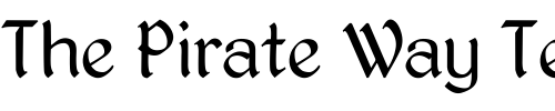 Font : Kingthings-PetrockLight Custom Text : The Pirate Way Test your own text here Click to download or to view this font on a tshirt that can be custom printed in Bali