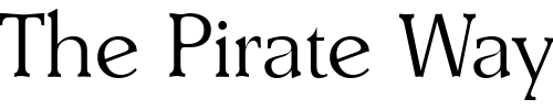 Font : Kitchener-Light-SF Custom Text : The Pirate Way Test your own text here Click to download or to view this font on a tshirt that can be custom printed in Bali