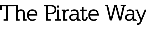 Font : KleinSlabserif-Medium Custom Text : The Pirate Way Test your own text here Click to download or to view this font on a tshirt that can be custom printed in Bali