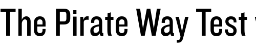 Font : Knockout-HTF29-JuniorLiteweight Custom Text : The Pirate Way Test your own text here Click to download or to view this font on a tshirt that can be custom printed in Bali