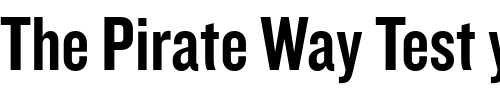 Font : Knockout-HTF49-Liteweight Custom Text : The Pirate Way Test your own text here Click to download or to view this font on a tshirt that can be custom printed in Bali