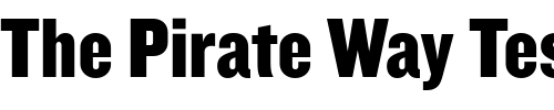 Font : Knockout-HTF70-FullWelterwt Custom Text : The Pirate Way Test your own text here Click to download or to view this font on a tshirt that can be custom printed in Bali