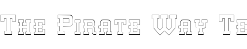 Font : KnomenOutline Custom Text : The Pirate Way Test your own text here Click to download or to view this font on a tshirt that can be custom printed in Bali