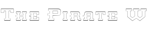 Font : KnomenOutlineExtended Custom Text : The Pirate Way Test your own text here Click to download or to view this font on a tshirt that can be custom printed in Bali
